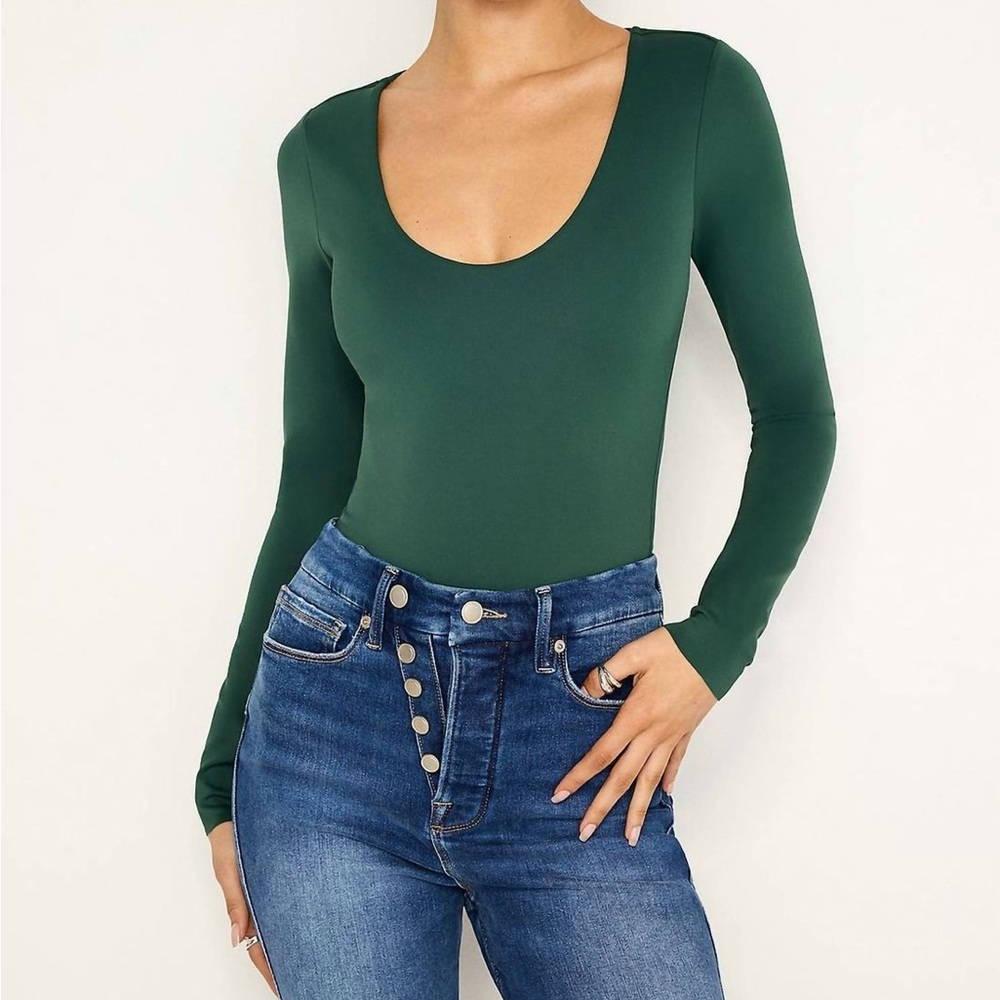 Good American Deep Green Bodysuit